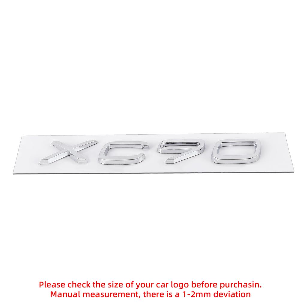 ABS Car XC Series Number Emblem Logo Sticker Rear Trunk Decals Accessories For Volvo XC40 XC60 V70 S60 XC90 S80 V40 XC70 V50 AWD