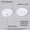 Tampa Decorativa para Parafuso de Dobradiça de Vaso Sanitário 55/60/65mm Tampa para Parafuso de Vaso Sanitário Reparo de Vaso Sanitário