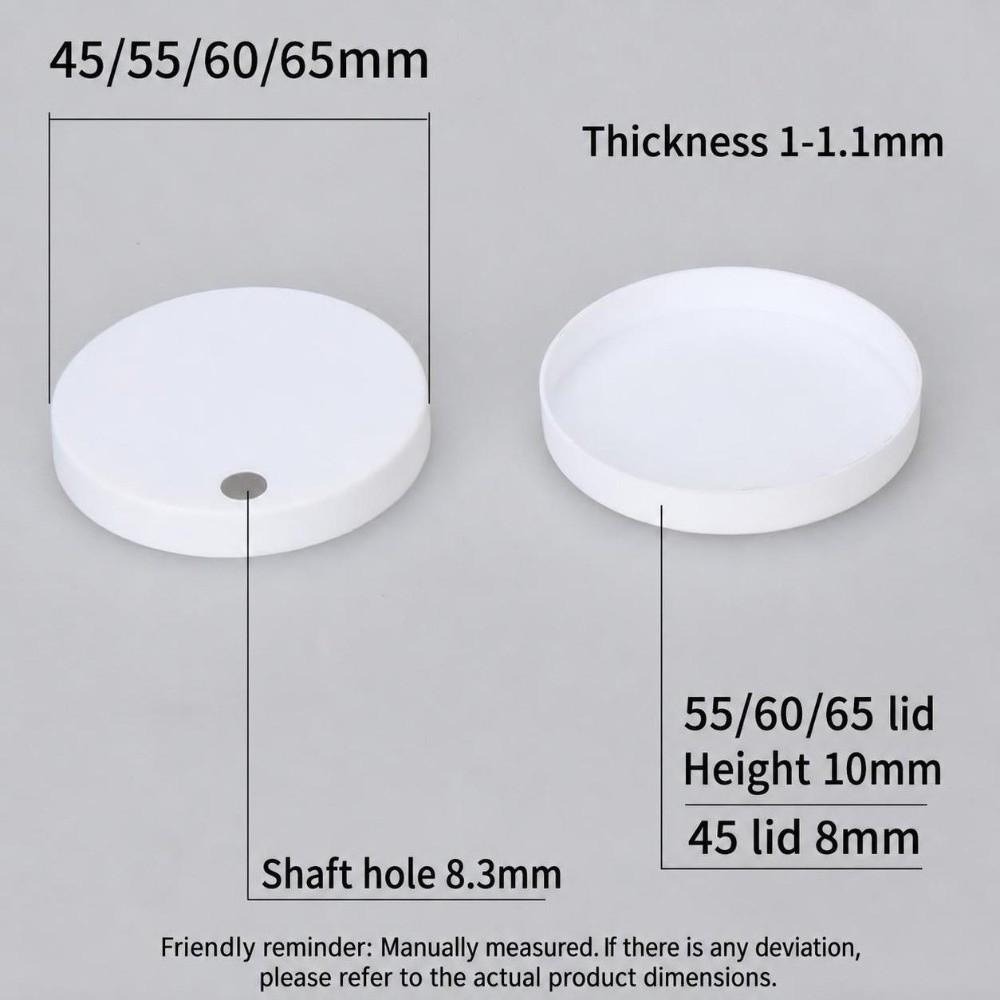 Tampa Decorativa para Parafuso de Dobradiça de Vaso Sanitário 55/60/65mm Tampa para Parafuso de Vaso Sanitário Reparo de Vaso Sanitário