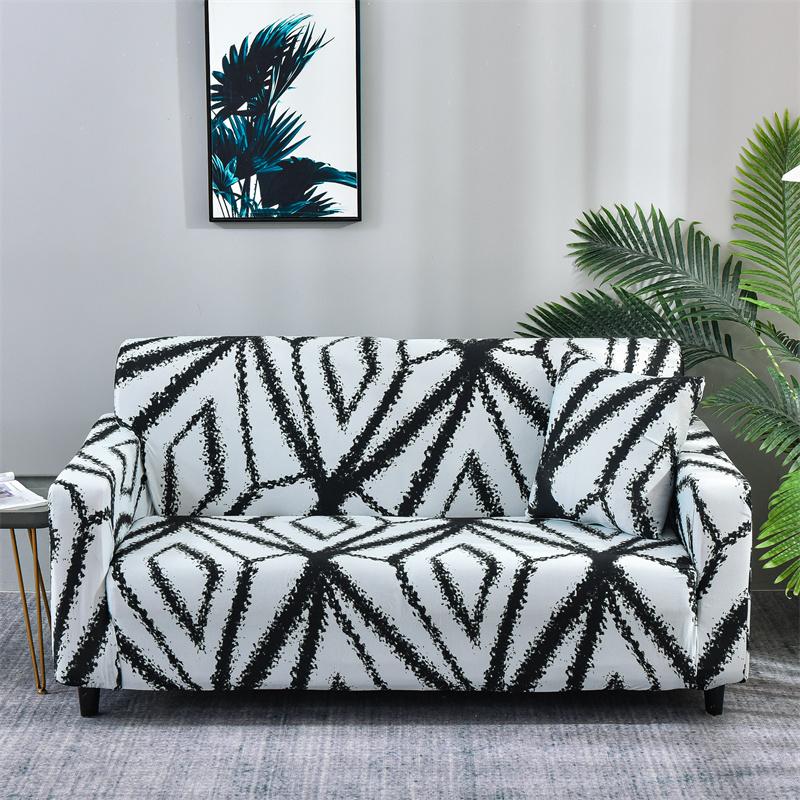 S-emiga Floral Printed Sofa Covers for Living Room Elastic Stretch Slipcover Sectional Corner Sofa Covers 1/2/3/4-seater