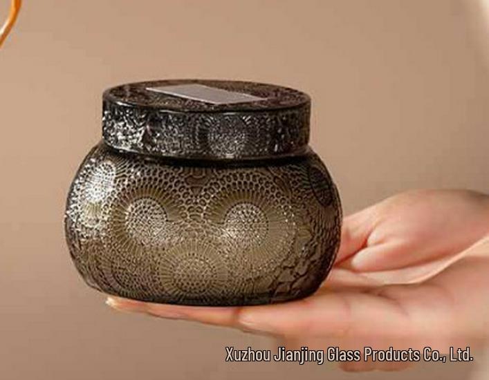 Crystal Beast Glass Lid Candle Holder Aroma Cup