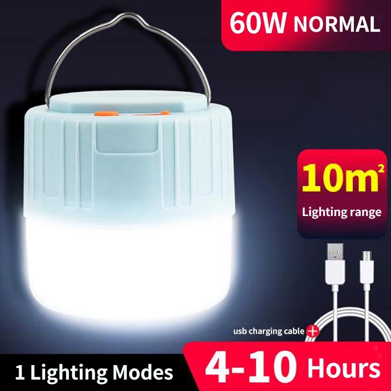 Outdoor Camping LED Light Solar USB Charging Remote Control Tent Lamp Portable Lantern Night Bulb Emergency Lights Camping Tools