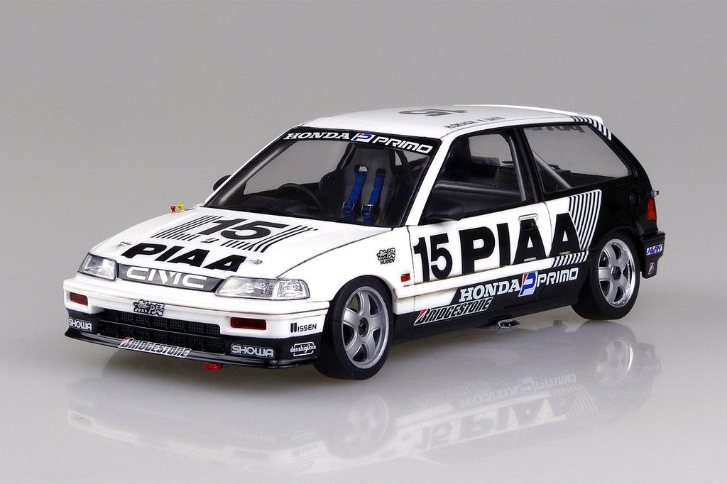 Aoshima Bunka Kyozai BEEMAX Series Honda EF3 Civic Plastic Model 1/24 No.6 Gr.A