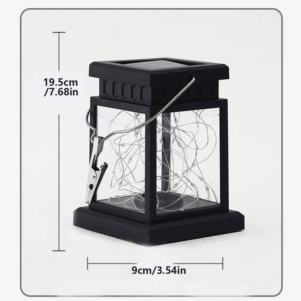Wasserdichte Solar-Hängeleuchte Leuchtende LED-Windlichter Tischparty Dekorativ