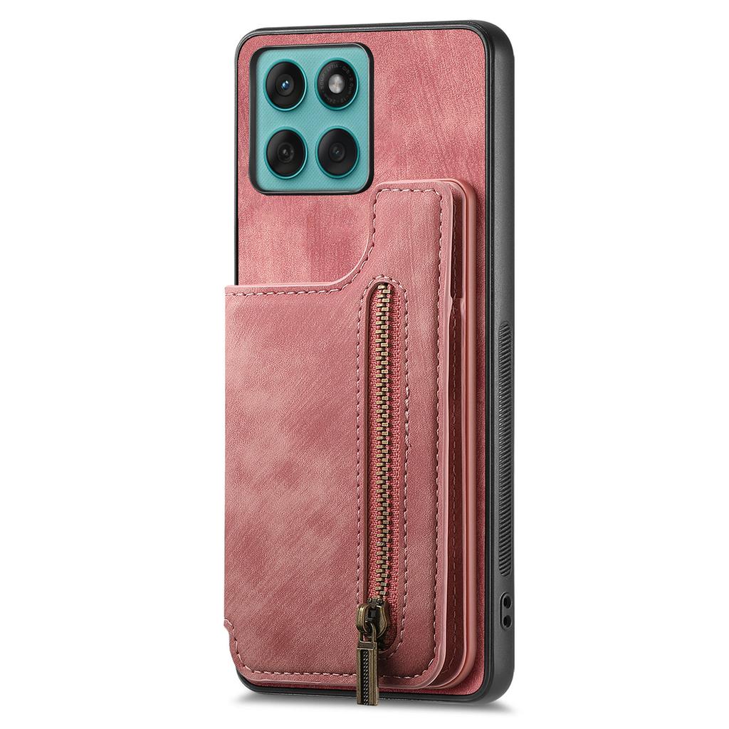 Crossbody Zipper Cards Solt Wallet Leather Case For MOTO G05 G15 Power Fusion Stylus 60 G35 G55 G85 Edge 60 Pro Free Bracket
