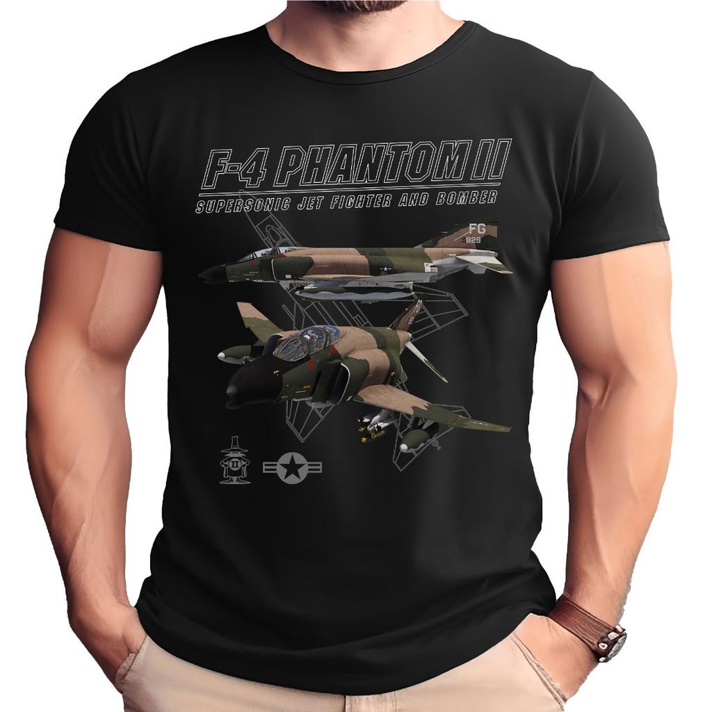F-4 Phantom II Vietnam Era Adult Black Shirt