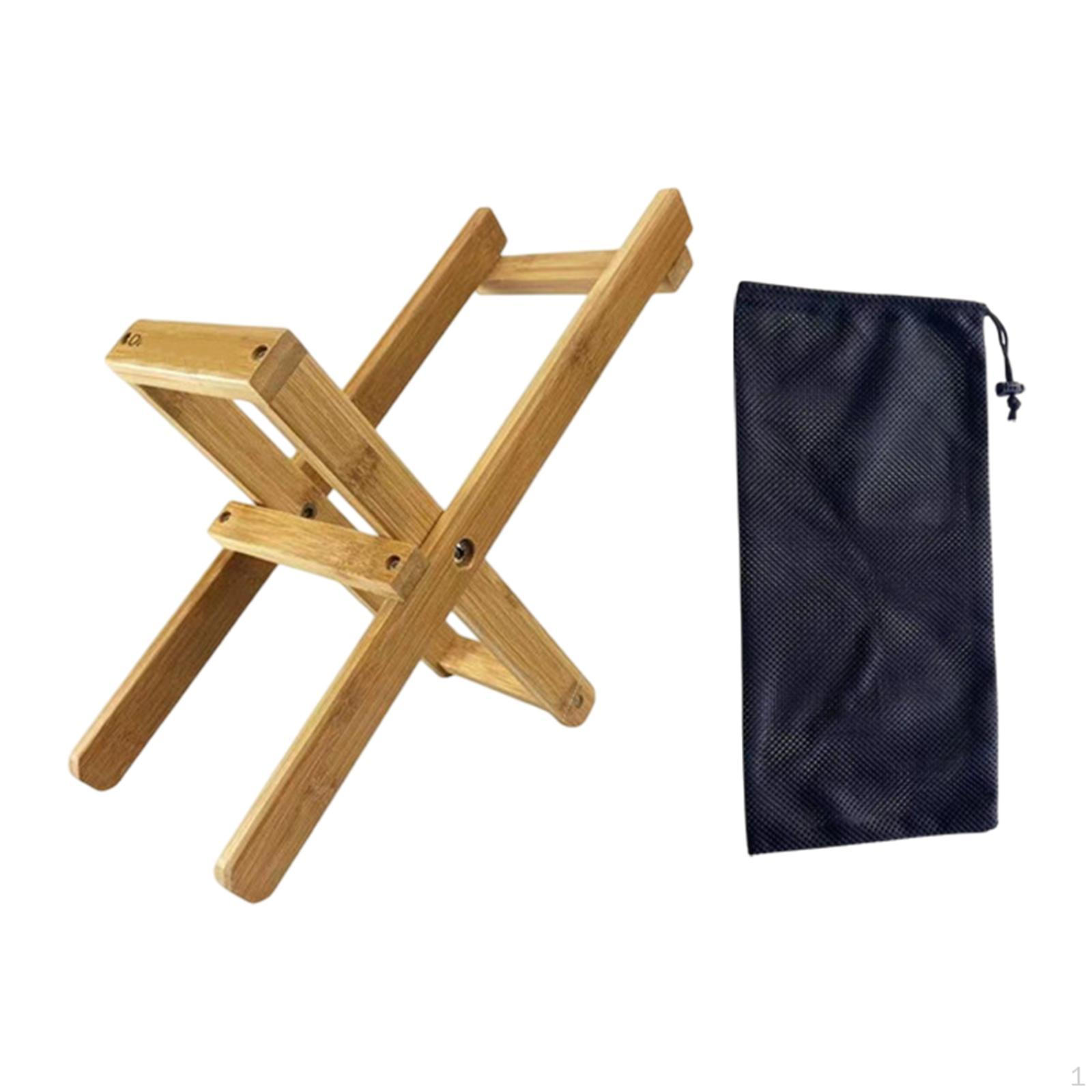 Water Jug Stand, Bamboo Drink Dispenser with Carry Bag, Space Saving Holder,