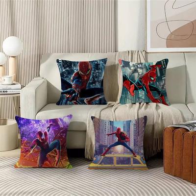 American Cartoon SSpider Pc Maple Design Cushion Cover Happy Autumn Harvest Decor Holiday Decorati Pillow Cover