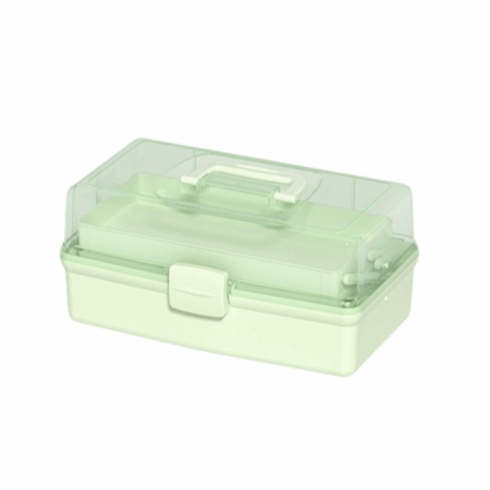 Plastic 3 Layer Storage Box Portable Tackle Box Durable Multipurpose Storage Box  Workspace Storage