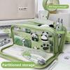 Large Capacity Pencil Case Solid Color Cosmetic Bag Durable Pen Bag Organizer  Boys Girls