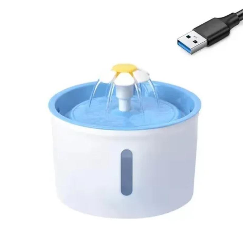 Fântână de apă automată pentru pisici, câine, 1,6 l, alimentator electric pentru băut pentru animale de companie, bol USB, dozator de apă pentru câini, pentru pisici, pentru animale de companie.