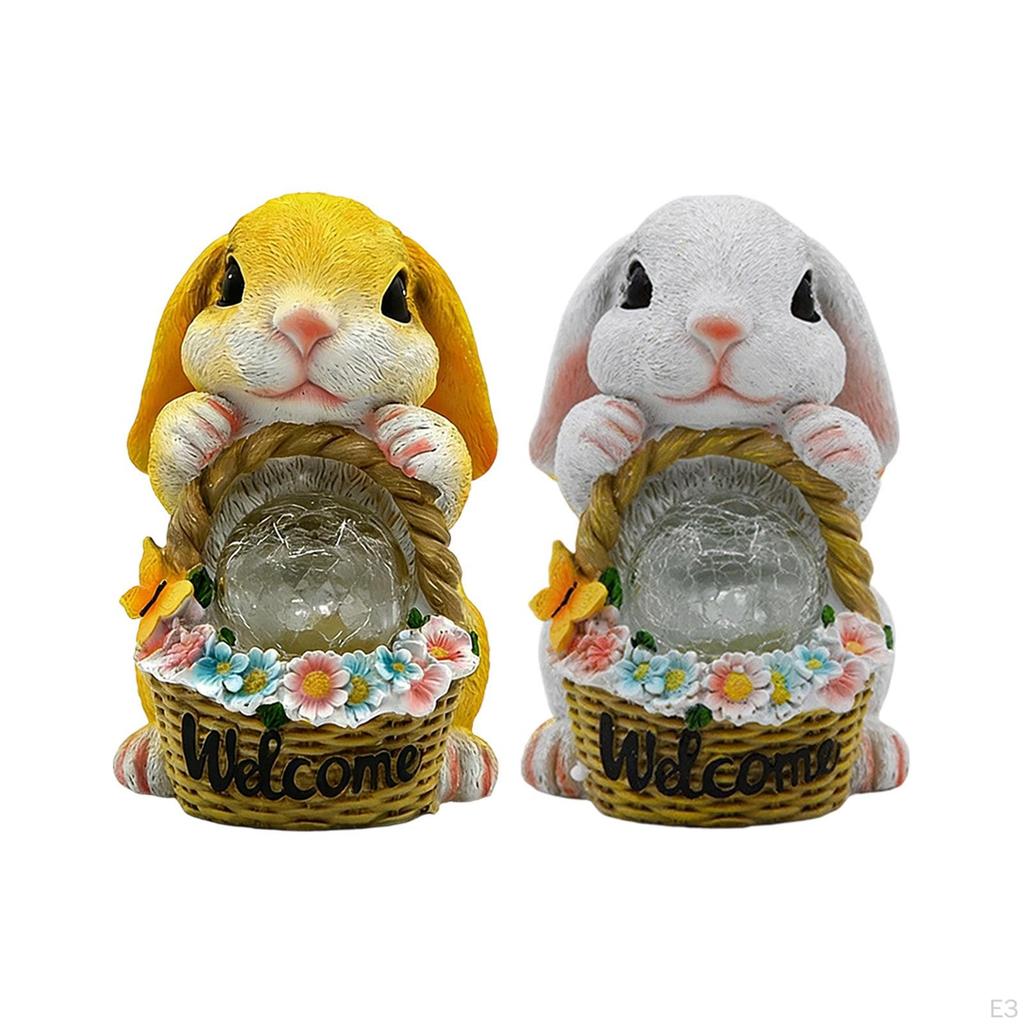 , Easter Bunny Figurine, Collector's Item for Garden, Waterproof, Gift Patio Or Balcony,