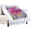 Tropical Flower of Seychelles Throw Blanket Warm Throw Blanket Gift for Anniversary