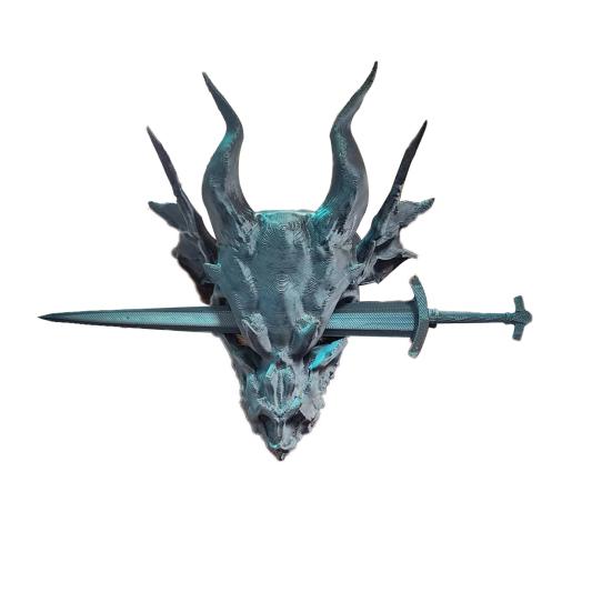 Ručně vyráběná sponka do vlasů s lebkou draka, plastová s hladkým povrchem, retro vlasový doplněk na svatby, narozeniny, večírky, Halloween