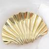 Elegant Gold Metal Shell Hair Claw Clip For Long Hair Women Practical And Stylish Hair Accesories Party Hairpin Headwear AXYD