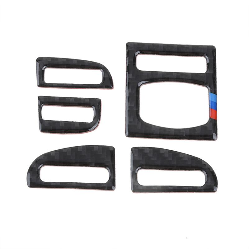 Autocolant din fibră de carbon reală pentru consolă centrală pentru ieșire de aer pentru BMW Seria 5 F10 2011 - 2017 Accesorii auto de performanță