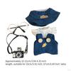 Dolls Suspender Pants with T Shirt Hat for 1517cm Dress up Girl 3Pcs Bear