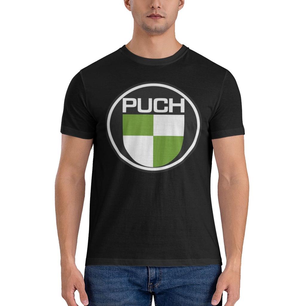 T-shirt Sportiva con Logo Puch Sportiva Minimalista Colori Morandi T-shirt