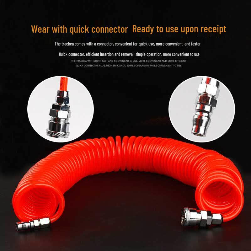 Pneumatic PU Retractable Air Hose CN plug (adapter included)