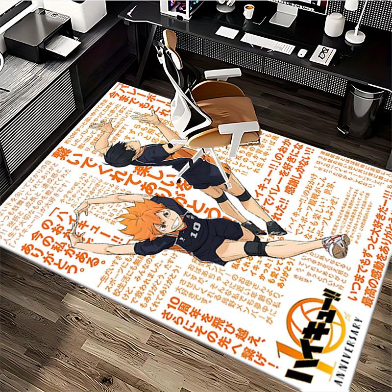 1 szt. Haikyuu!! Kageyama Tobio Mata na krzesło do siatkówki - Kreskówkowy design anime, Podkładka na biurko, Antypoślizgowy dywanik do wystroju domu, Pokoju gier, Sezonowy prezent.O