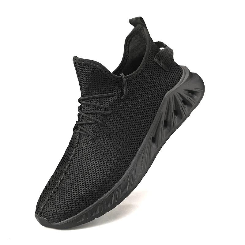 Fashion Comfortable Flying Weave Men's Casual Shoes Fashion Lightweight Man Casual Sneakers Summer Breathable Men Athletic Jogging Shoes