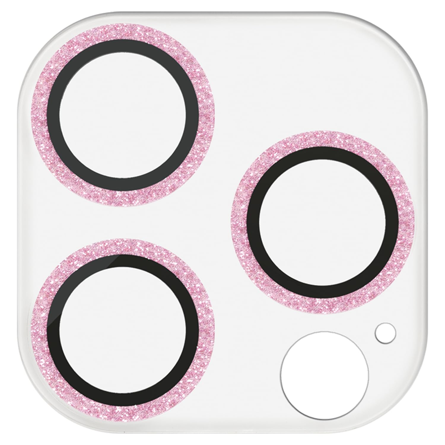 

ELECOM iPhone 15 Pro Camera Lens 10H Glitter Pink Film, Hardness, Finish, Gold, PM-A23CFLLP1PGG
