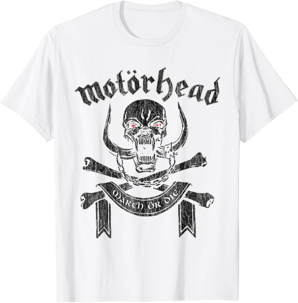 Motörhead – March or Die Белая футболка с перекрещенными костями S