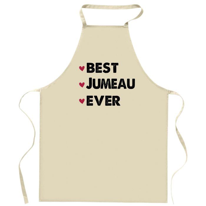 Tablier de cuisine - JUMEAU Best Ever - Impression bretonne - Coton résistant - Made in France