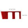 Fit For Honda Civic Coupe 13-15 Red Carbon Fiber AUX Power Outlet Panel Cover