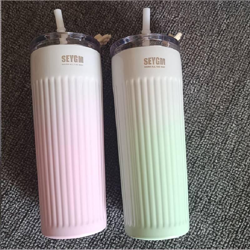 Modern And Minimalist Large Capacity 500ml Coffee Mug For Car Use With Double Wall Insulation