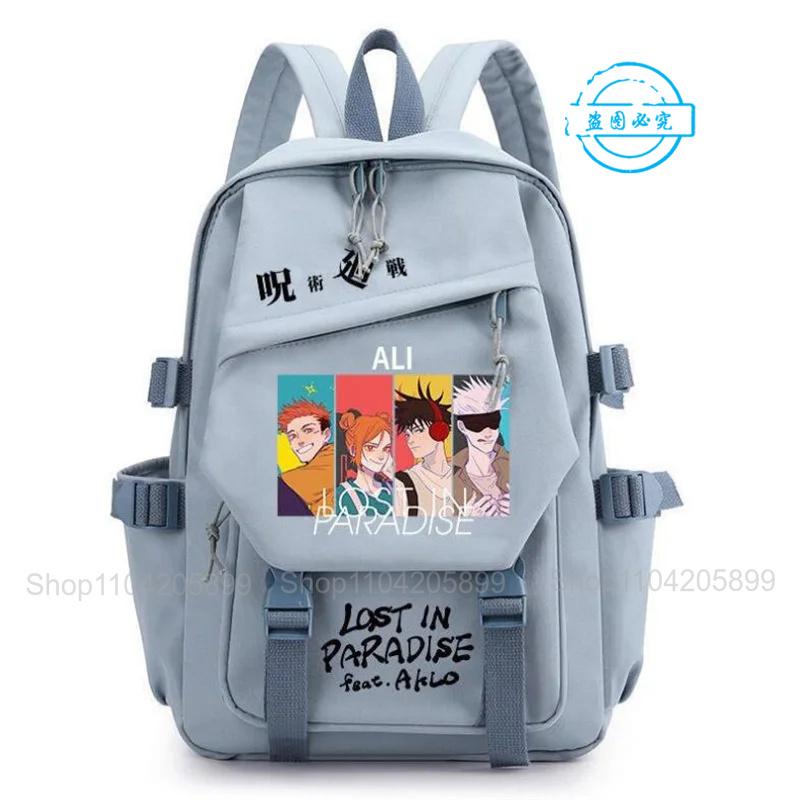 Jujutsu Kaisen Backpack Anime Mochila Boys Girls Schoolbag Laptop Bags Gojo Satoru Cartoon Fashion Outdoor Travel Bookbag Gift