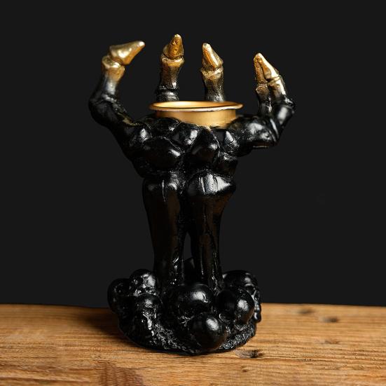 Halloween Ghost Hand Candle Holder Spooky Skeleton Hand Candle Stand Scented Tealight Candle
