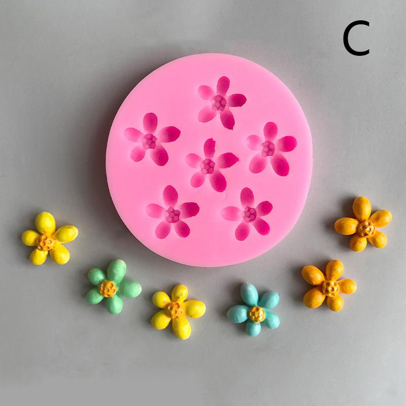 3D Cherry Blossoms Flowers Silicone Mold Diy Sugarcraft Chocolate Fondant Cake Decorating Birthday Wedding Party Baking Mold