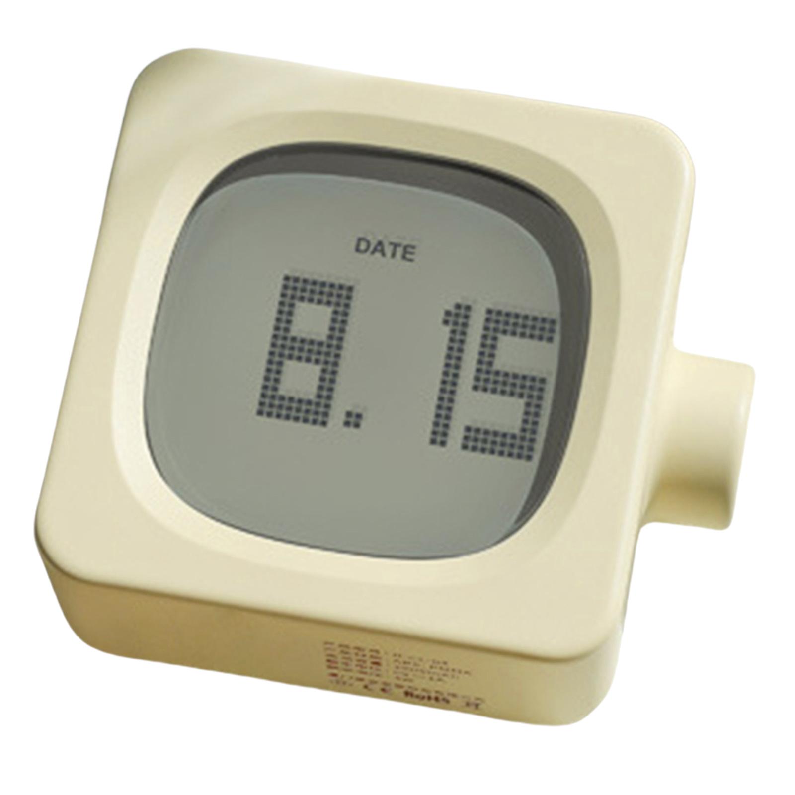 

Стильный кубический будильник с подсветкой для студентов-минималистов 2 будильника Светодиодные настольные часы Перезаряжаемый ночник Таймер жёлтый