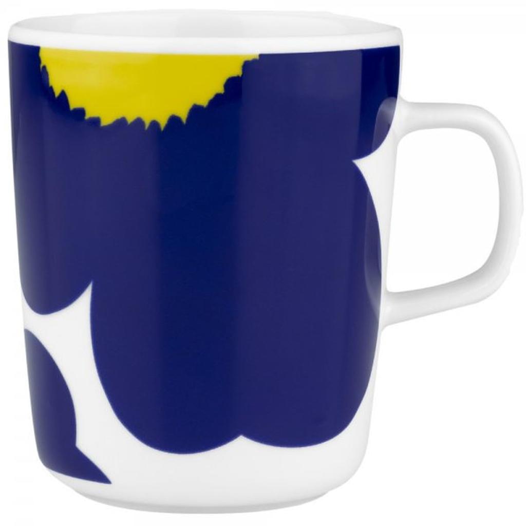 Marimekko Mug Cup 250ml 60th Anniversary Unikko White Dark Blue