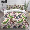 Colorful Butterfly And Floral Duvet Cover Set King Size Butterflies Theme Bedding Set For Kids Girls Comforter Cover Pillowcases
