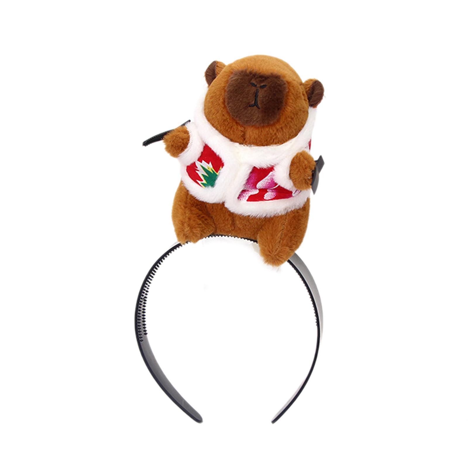 

Adorkable Capybara Headpiece Proms Birthday Hairbands Fun Headwear Cartoon Capybara Festive Hair Headwear 1