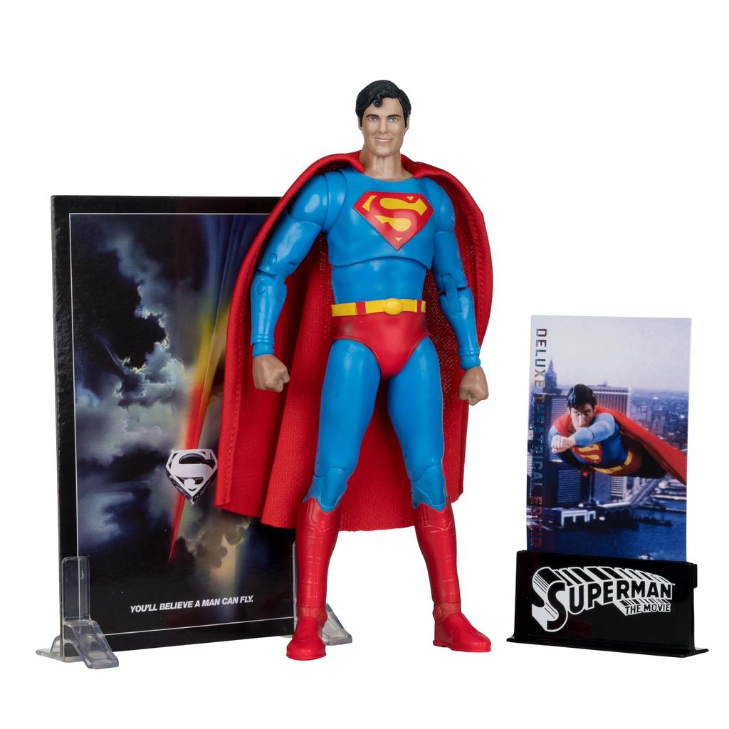 McFarlane DC Multiverse Superman The Movie Actionfigur Kinospielzeug (Superman 1978) 7 Zoll (Deluxe-Version)