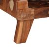 Side Table Brown 40 X 40 X 49 Cm Solid Upcycled Wood