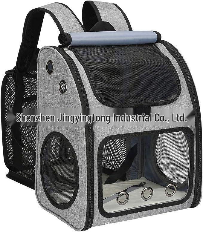 Breathable Expandable Pet Backpack: Portable, Foldable Carrier for Cats and Dogs