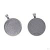 50x 30mm Round Pendant Blank Cabochon Base Setting Trays DIY Jewelry Making