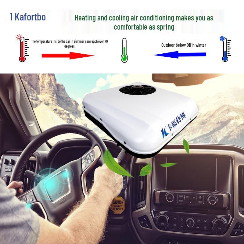 12V Vehicle-Mounted Parking Air Conditioner: High-Intelligence Variable Frequency Cooling & Heating System for RVs, Trucks, and Lorries