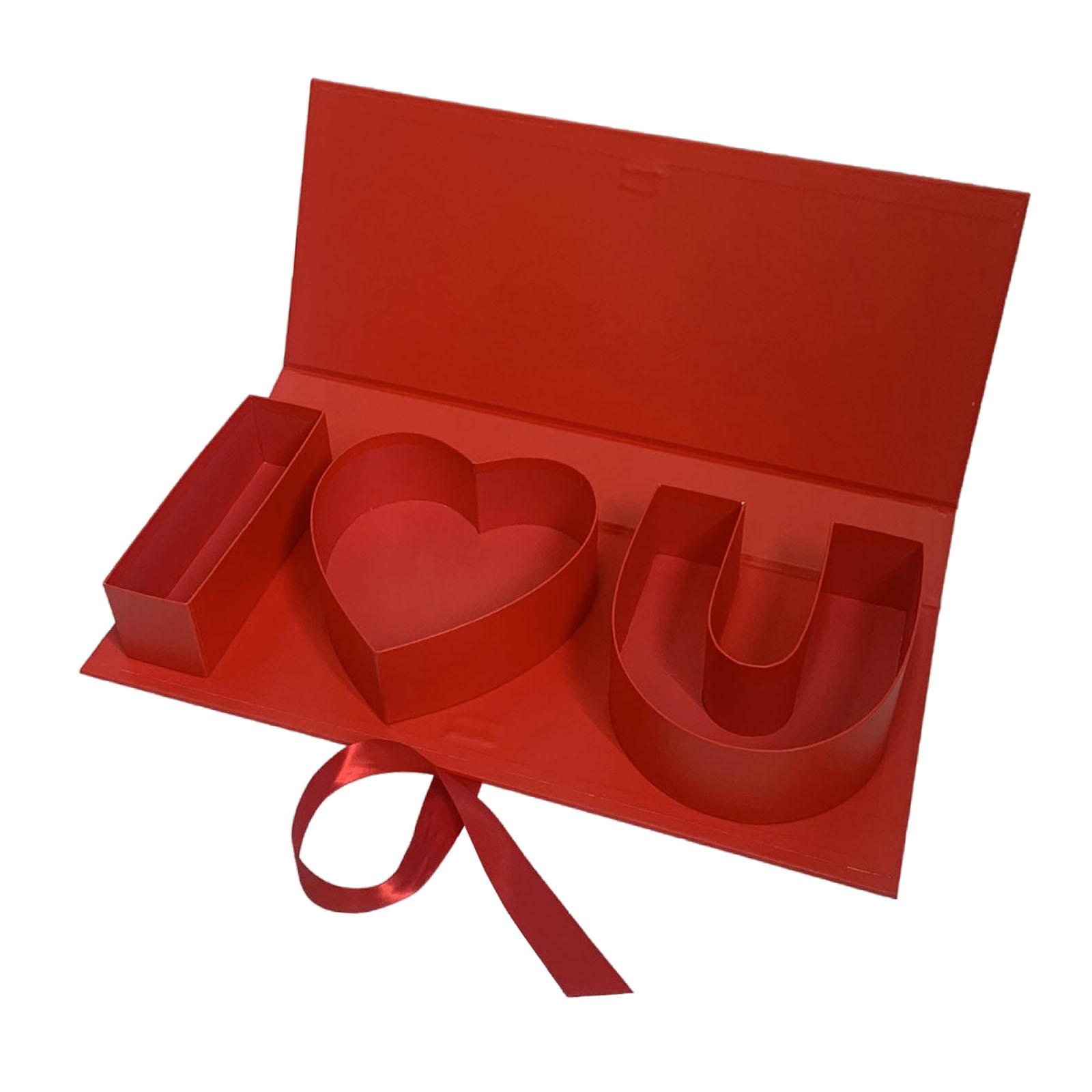 

Mother Day Decor,Empty Flower Gift Box Flower Soap Box Fillable Letters Letter Shaped Box for Party Chocolate Favor DIY Craft