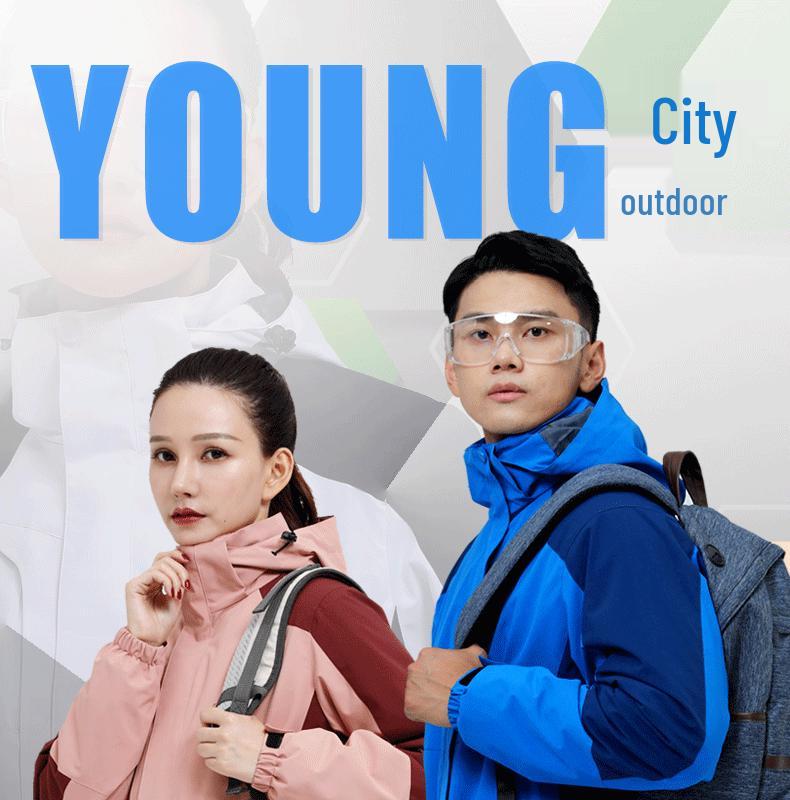 Męska i Damska Kurtka Outdoorowa Wiatroodporna: Zestaw dwuczęściowy dla par, trzy w jednym wodoodporny i wiatroodporny kombinezon górski