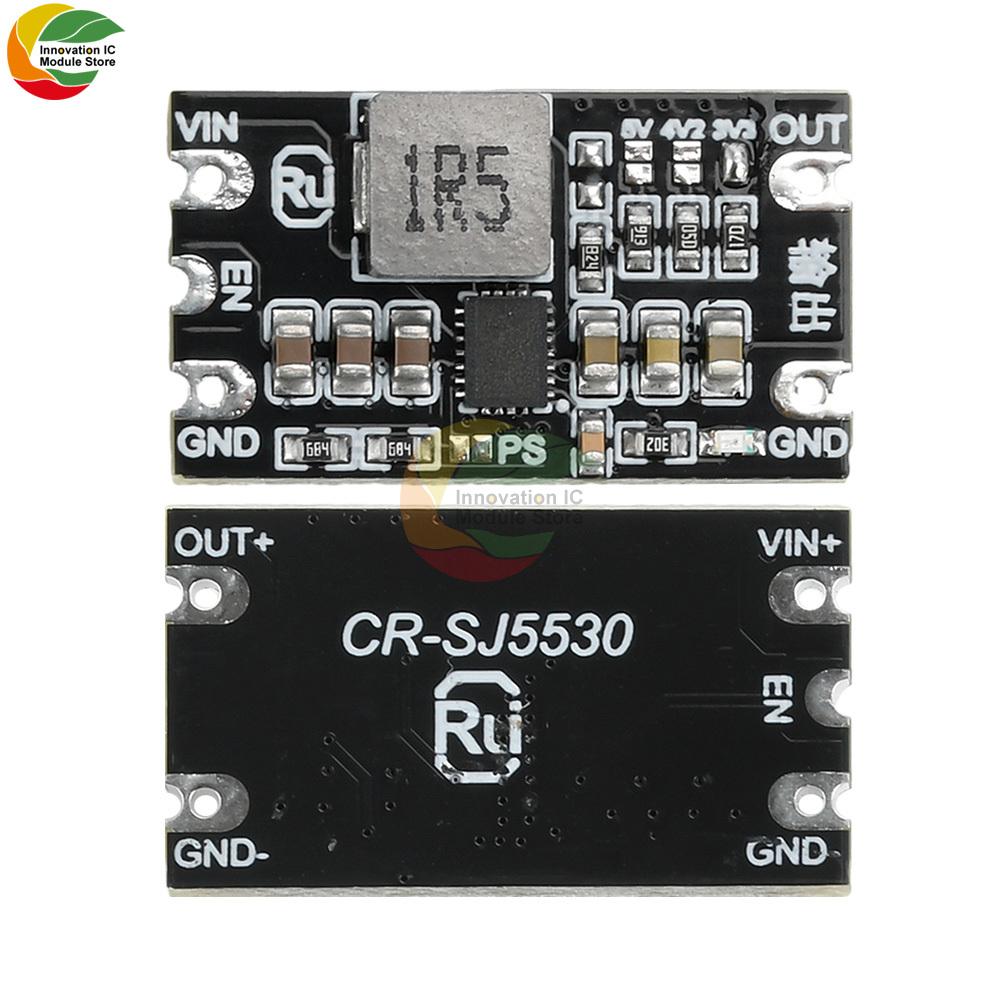 

DC-DC Buck and Boost Module 1.8-5.5V to 3.3V4.2V5V3A Adjustable Output Low Ripple Boost Buck Constant Voltage Module чорний