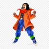 Patches For Clothes Bag Iron On Thermal Stickers Android 17 Dragon Ball Super Pattern Washable Heat Transfer