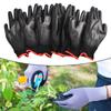 Work Gloves PU Coated Knit Cuffs Flexible Safety Hand Protect Antiskid