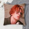 Housse de coussin décorative carrée imprimée recto-verso David Bowie pour canapé, salon, décoration intérieure
