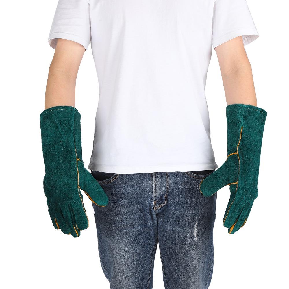 2 pcs Thickened Layer Animal Handling Gloves Small Size Scratch Tough Mitts Animal Training