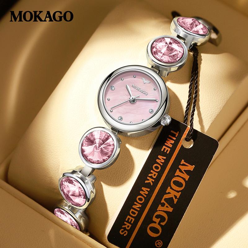 Mokaka Amethyst Quartz Women s 30M Waterproof Watch with Dreamy Mother-of-Pearl Dial